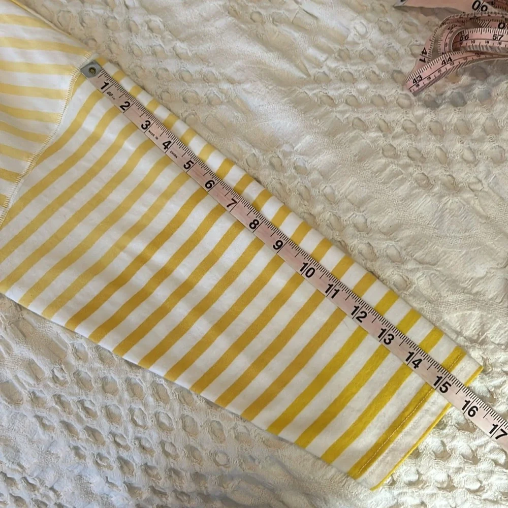 Joules bumble bee Marina yellow stripe long sleeve top plus size 22 cotton - Picture 14 of 16